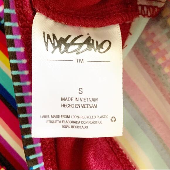 Mossimo Multicolored Striped Tankini Swim Top Size Small - Picture 9 of 12